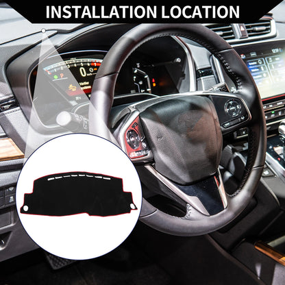 Dashboard Dash Cover Mat for Honda Vezel RU1/2/3/4 (2013–2020) Black Red Set