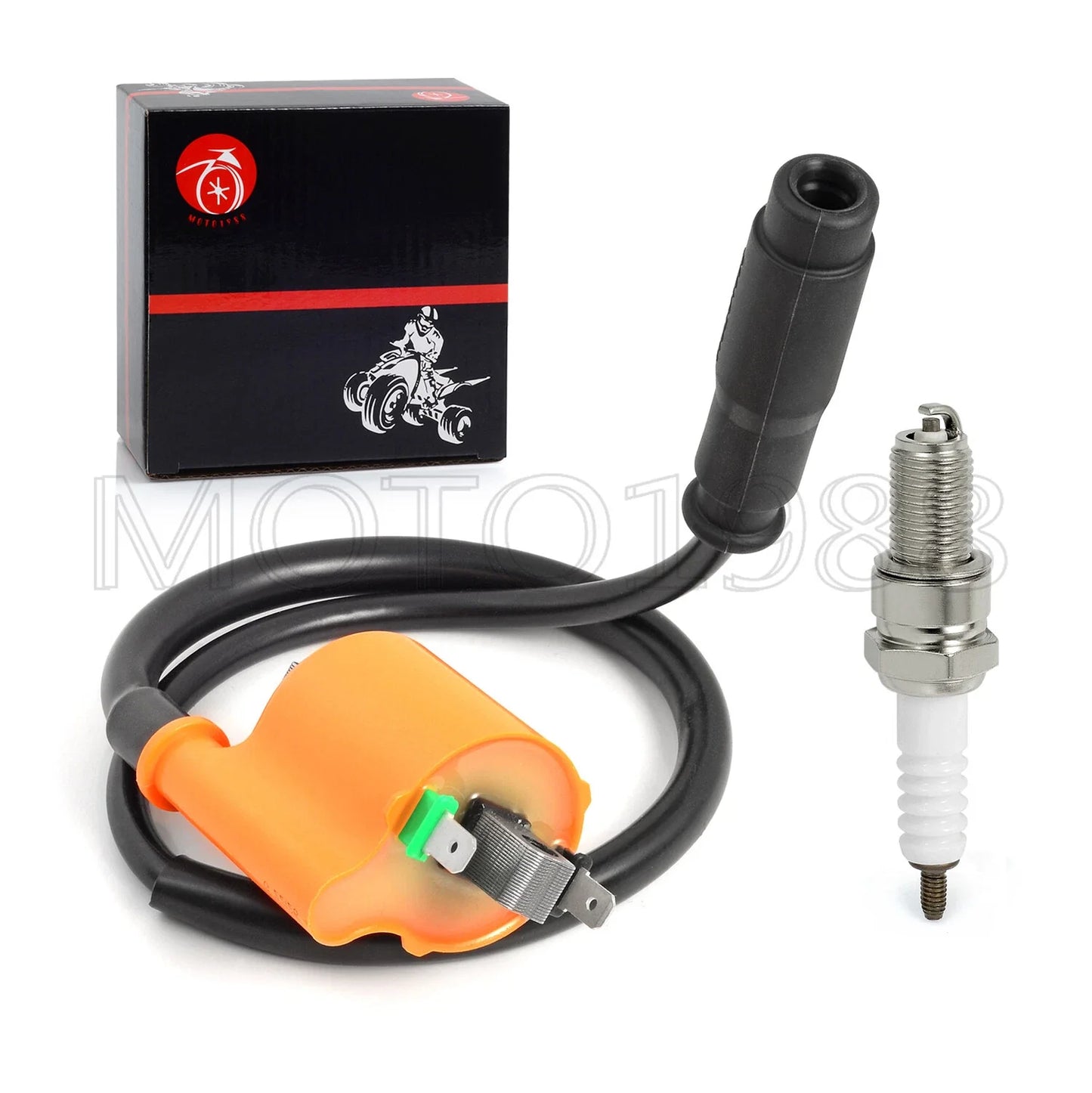Ignition Coil Pack + Spark Plug + Cap for Kawasaki Teryx4 (2014–2022)