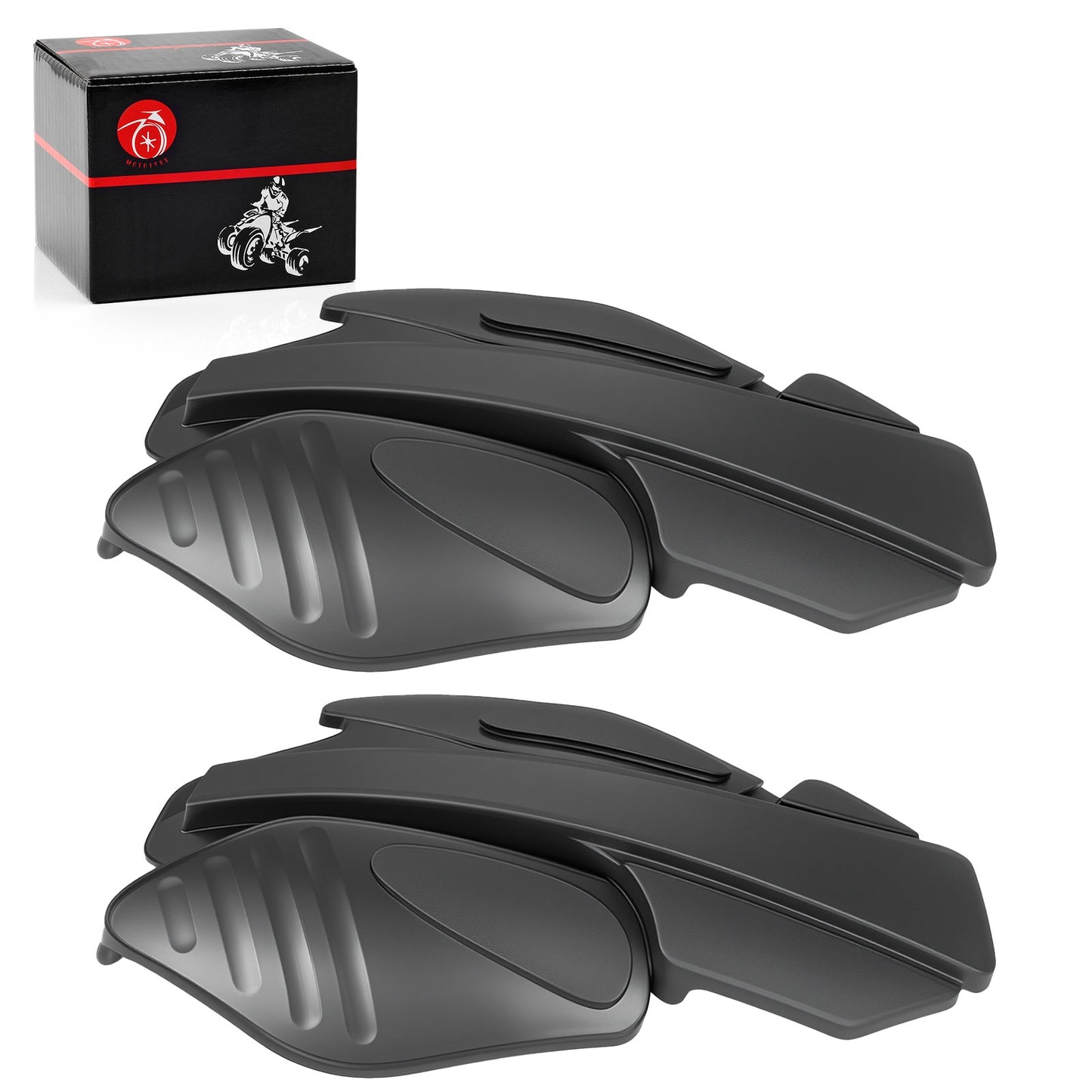 2X Black Hand Wind Guards for Polaris Sportsman 500/550 (2007–2014)