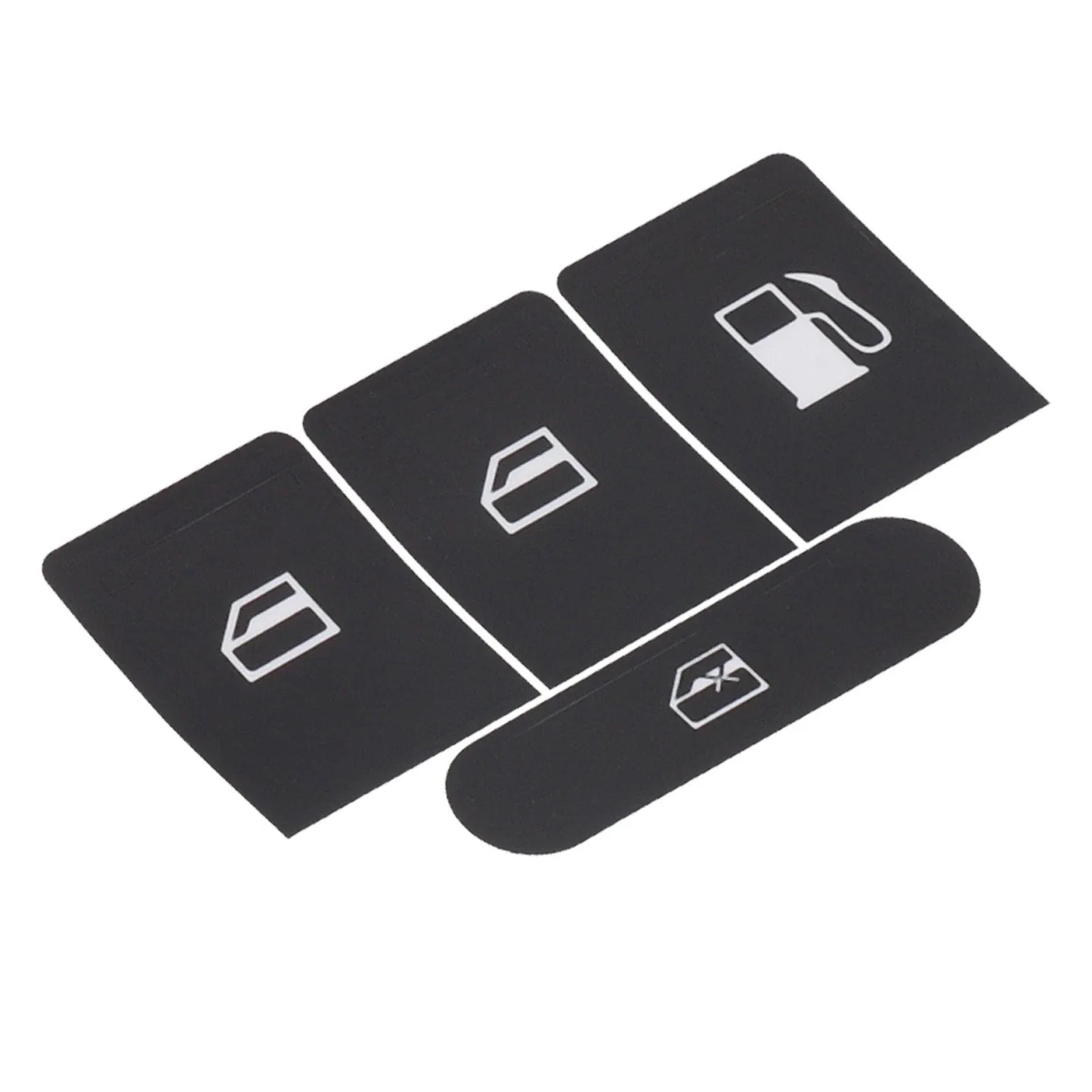 Sticker Set Black Overlay for Window Buttons Golf V Passat