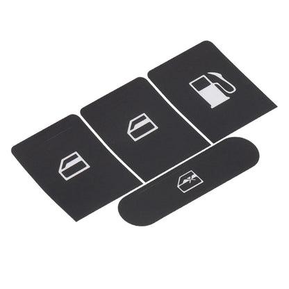 Sticker Set Black Overlay for Window Buttons Golf V Passat