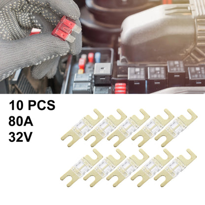 10pcs 80A AFS Mini ANL Fuse for Car Truck Motorcycle Boat Audio