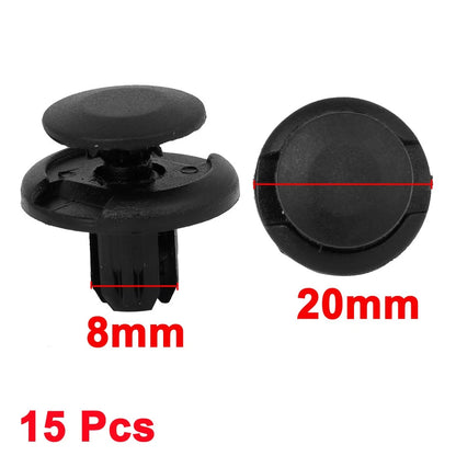 15 Pcs Nylon Rivet Fastener Clips for Honda (8mm)
