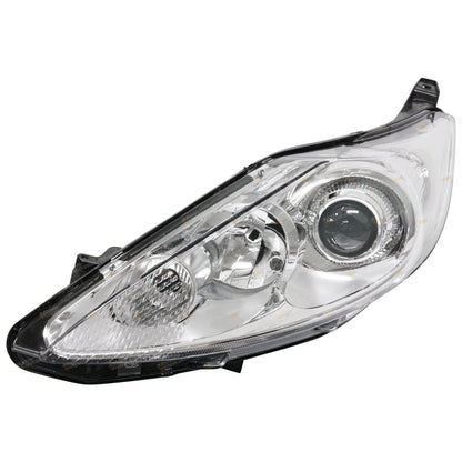 Left LH Chrome Projector Headlight for Ford Fiesta Zetec Hatch (2009 - 2013)