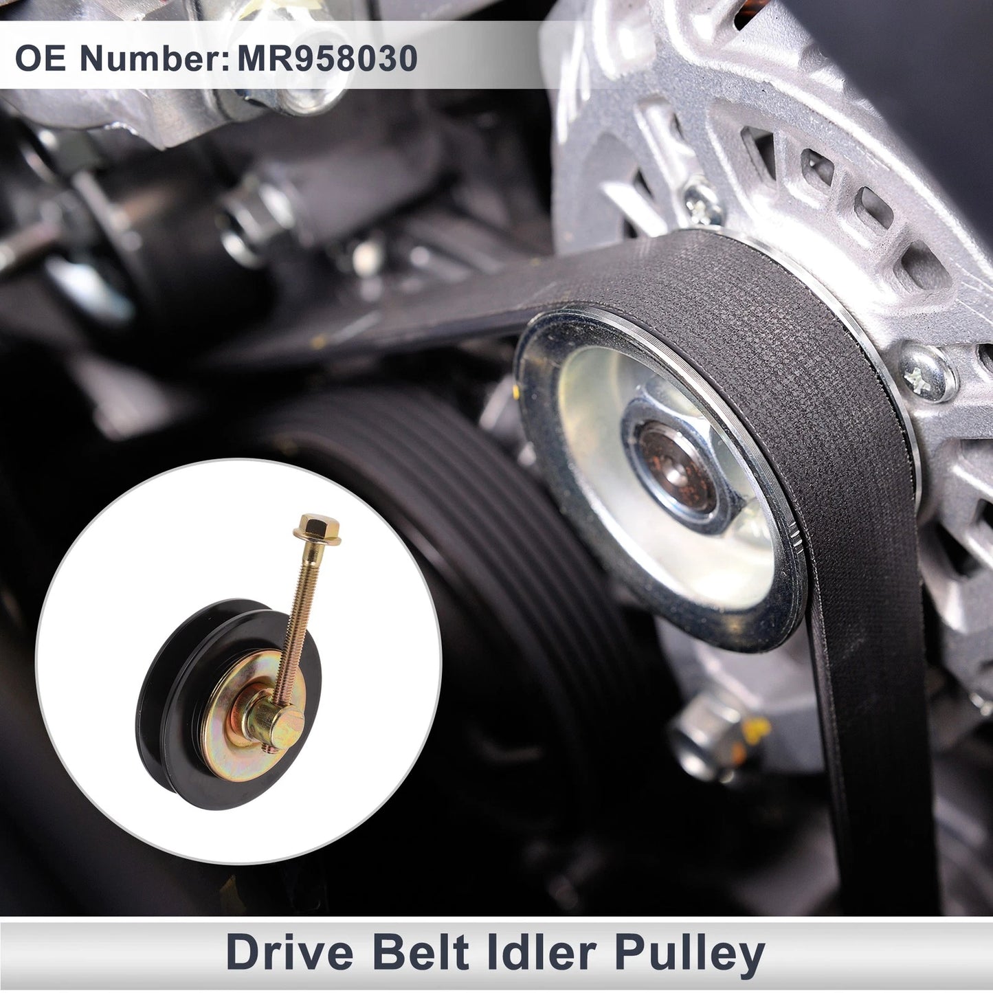 Drive Belt Idler Pulley for Mitsubishi Triton (2009–2015) MR958030