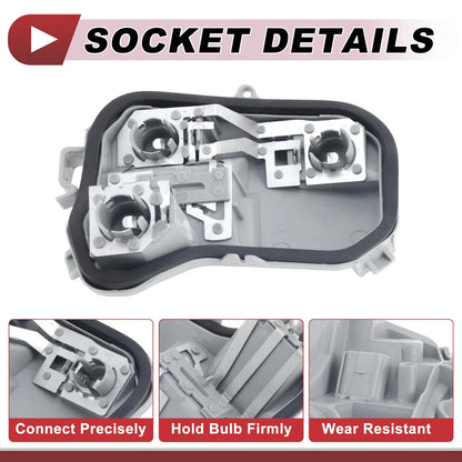 Left Taillight Socket for Audi A4 Avant (2005–2008) 8E9945257B