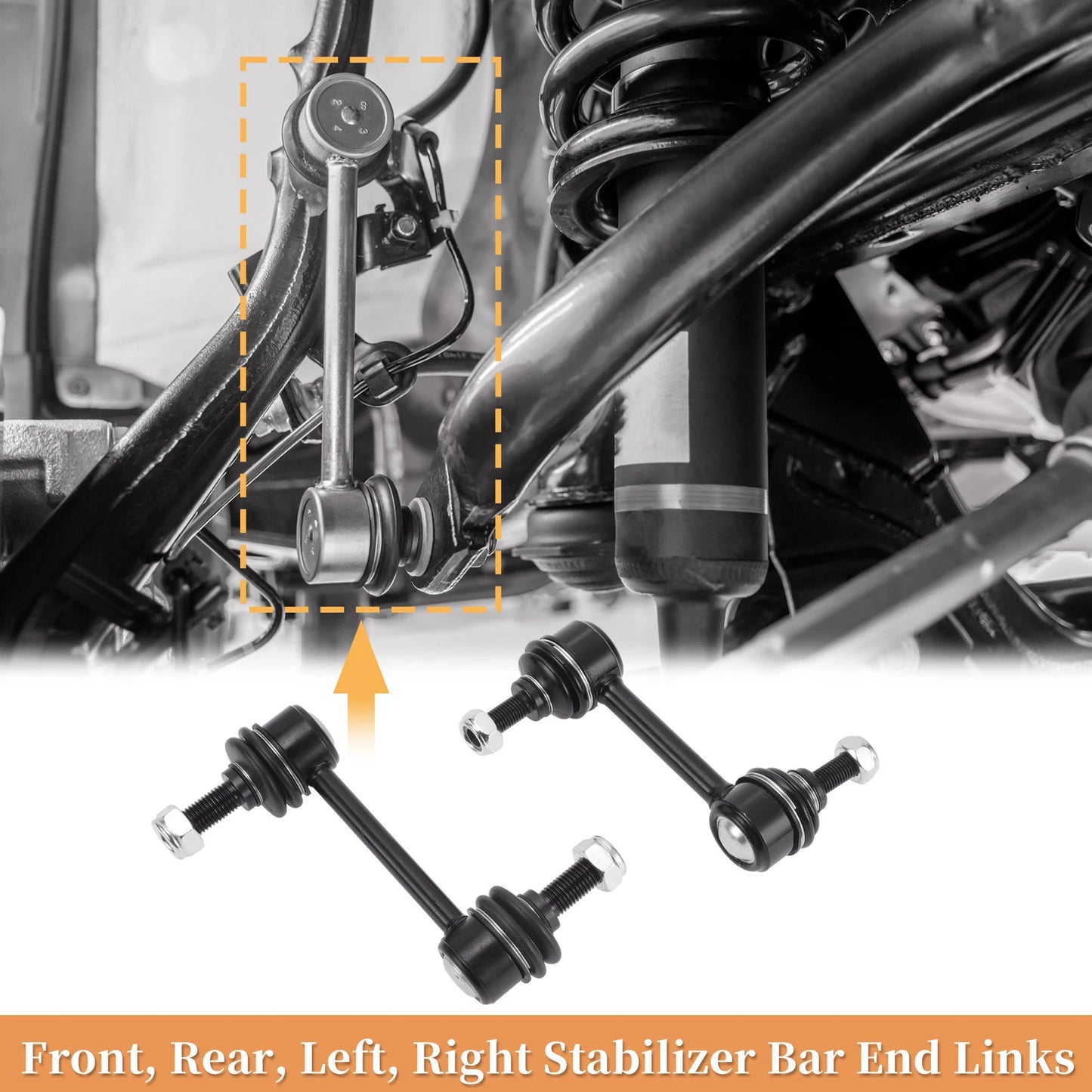 Set of 4 Stabilizer Sway Bar Links for Ford Edge (2007–2014) No.K750159/K750184
