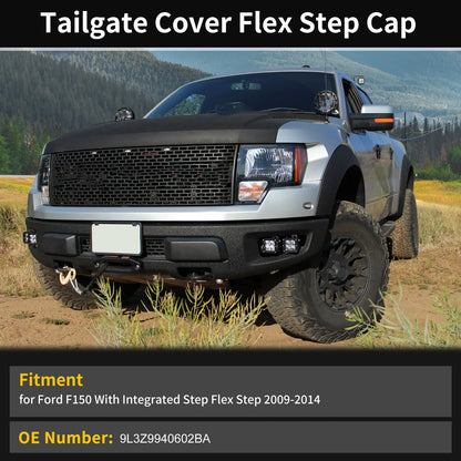 Tailgate Flex Step Trim Center Cap for Ford F150 (2009–2014) No.9L3Z-9940602-BA