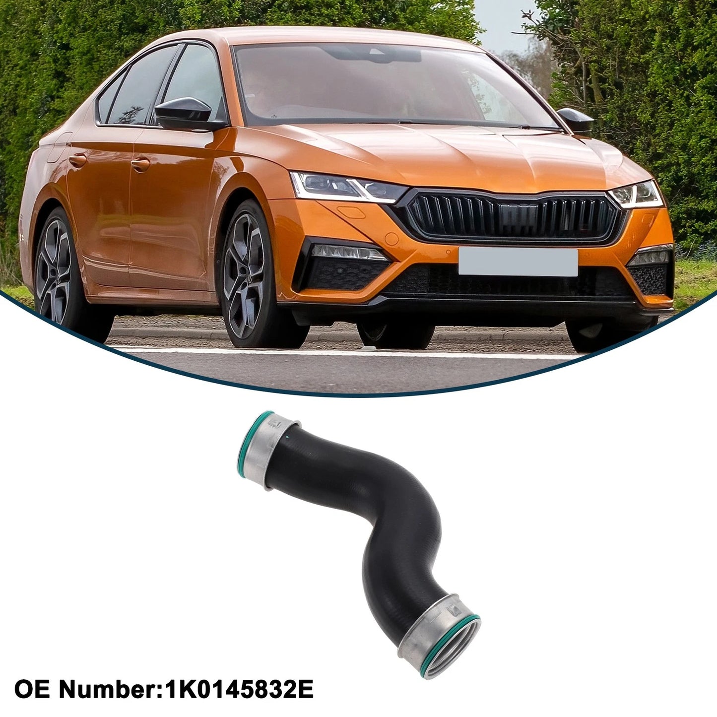 Radiator Hose for Skoda Octavia 2.0 TDI (2004–2008) No. 1K0145832E