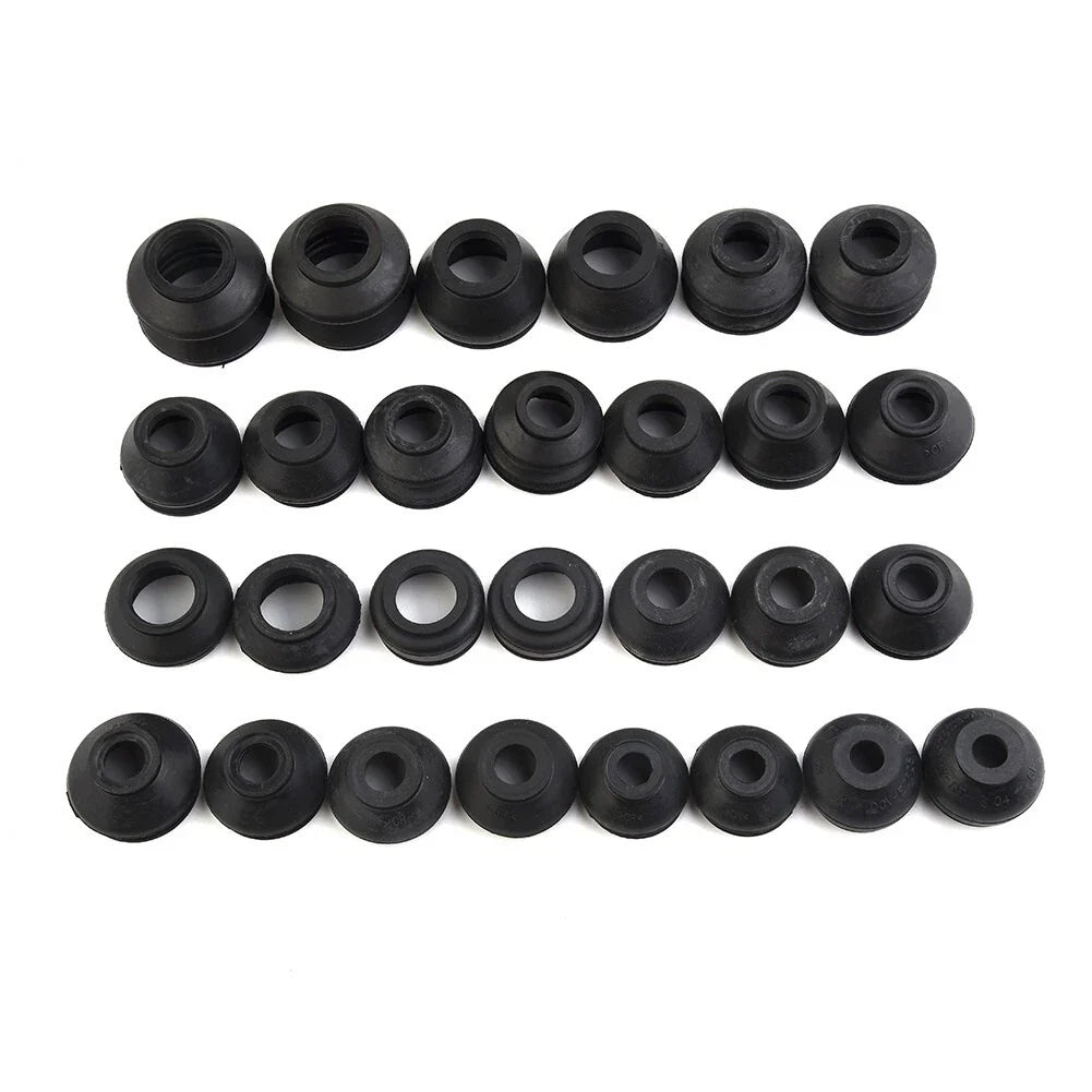 28pcs Ball Joint Boot Suspension Dust Cover for Track Tie Rod Linkage Kit