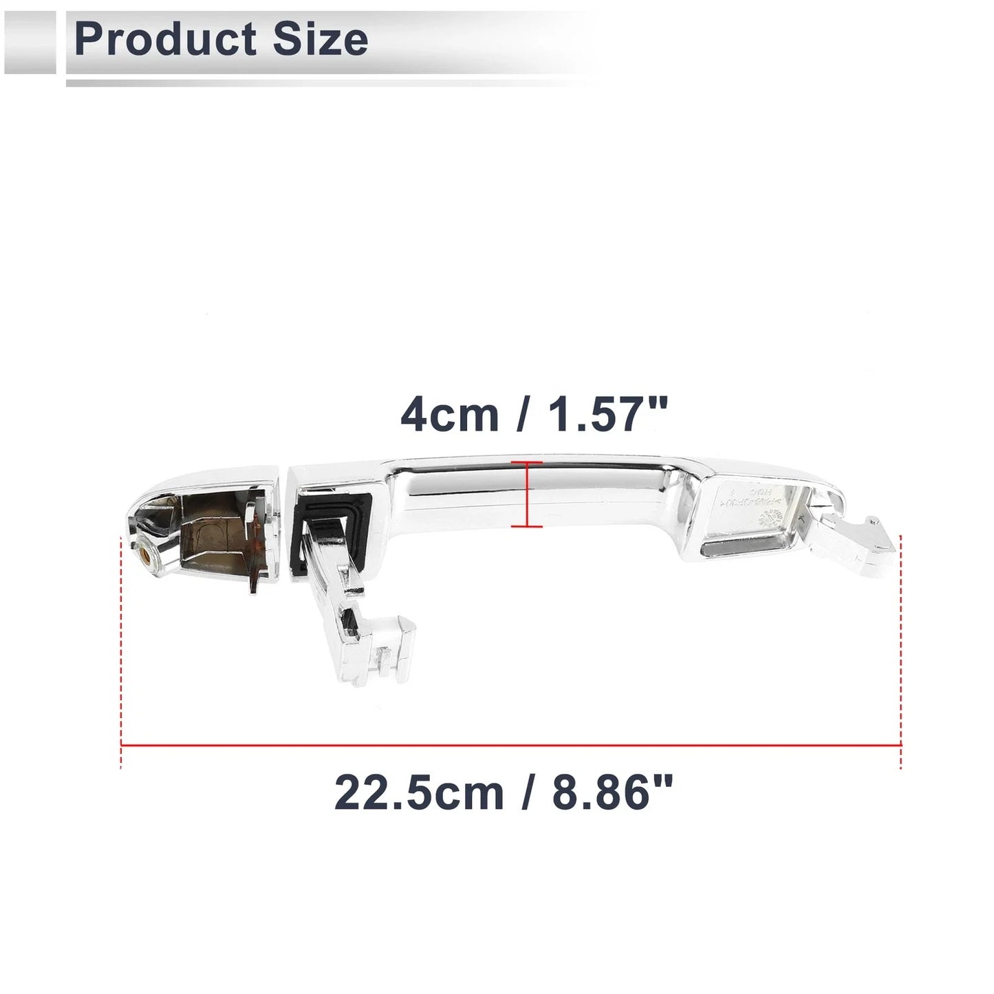 Front Left & Right Car Exterior Door Handles for Hyundai Elantra (2007-2012)