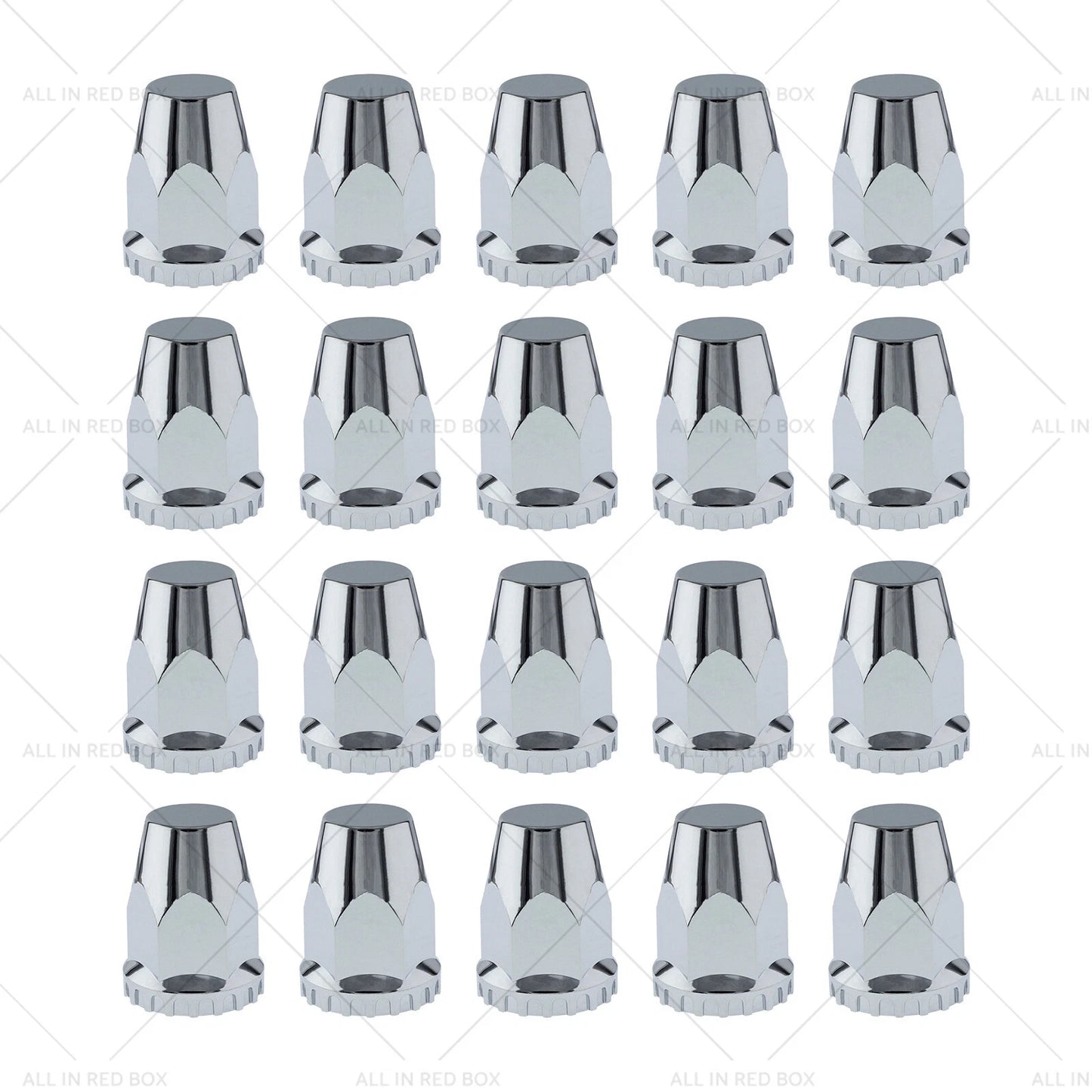 33mm Chrome Nut Covers for Kenworth Freightliner Western Star (20-20)