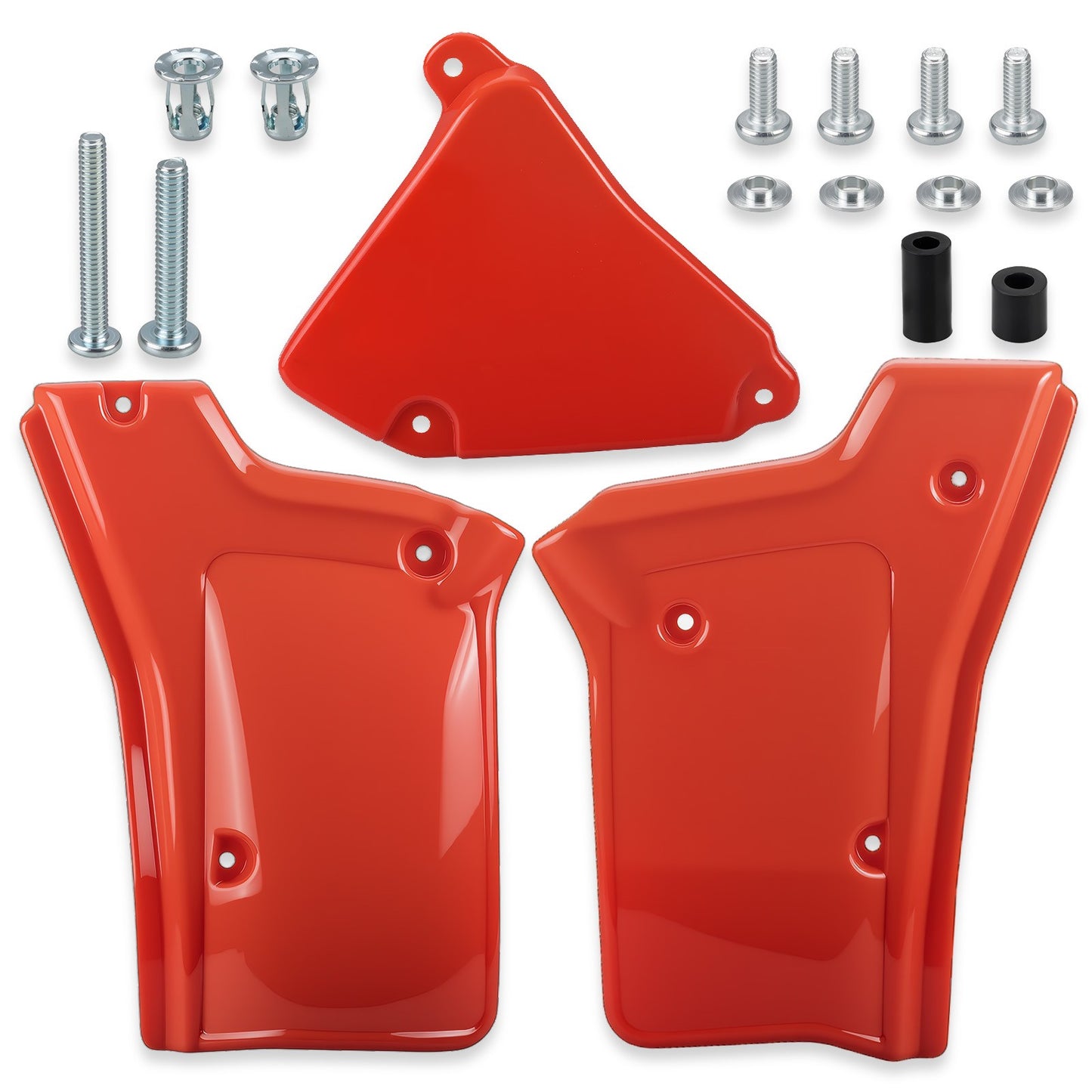 Set of 2 Side Panel Covers Red for Honda XR200R XR250R (1984–2002)
