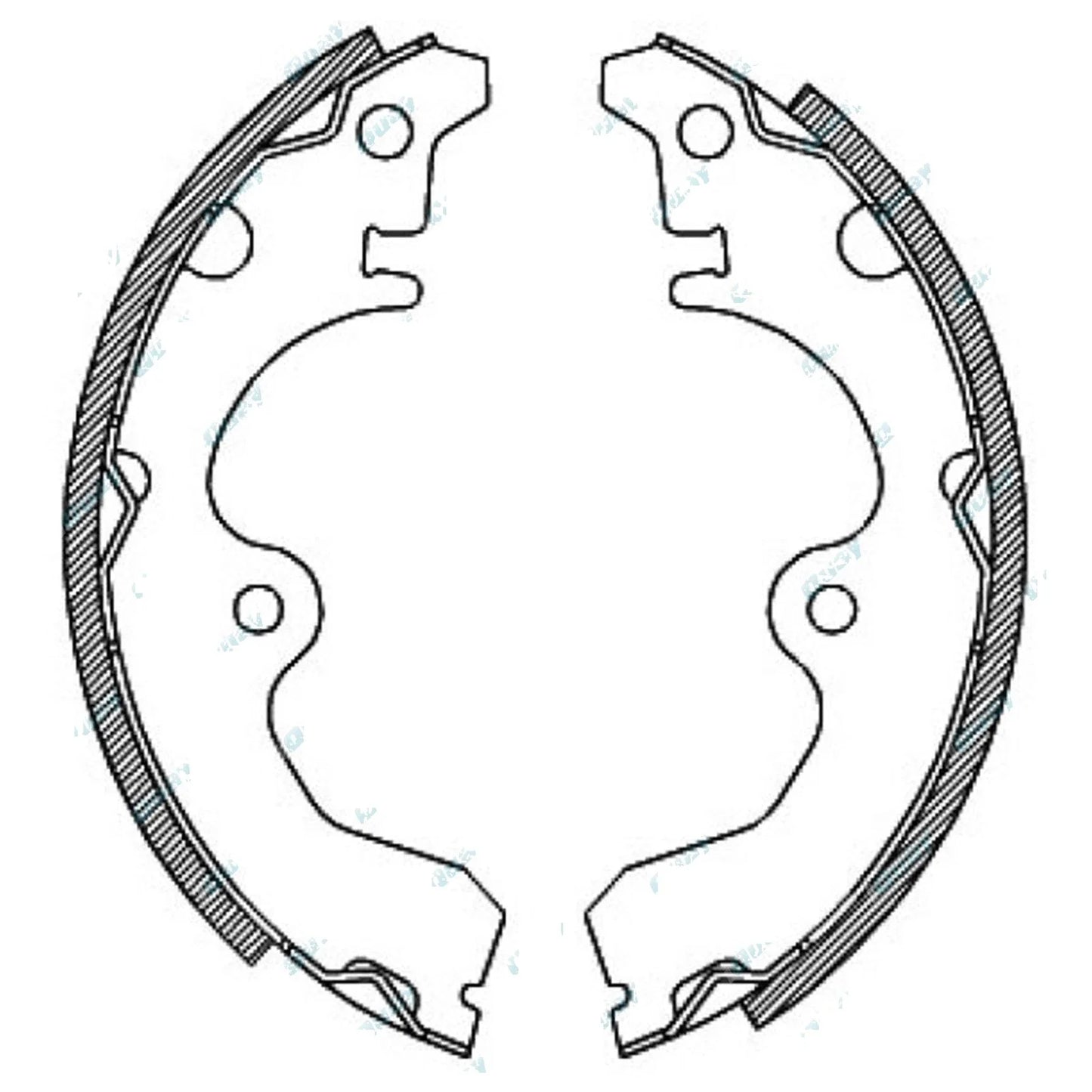 Rear Brake Shoes Lining Set for Toyota Paseo EL44 1991-1995 4cy 5E-FE 1.5L