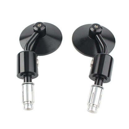 CNC Black 7/8" Round Bar End Mirrors for Universal Motorbike