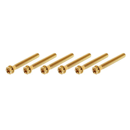 6 x M8x45mm Titanium Torx Head Flange Screws for Motorcycle Bike