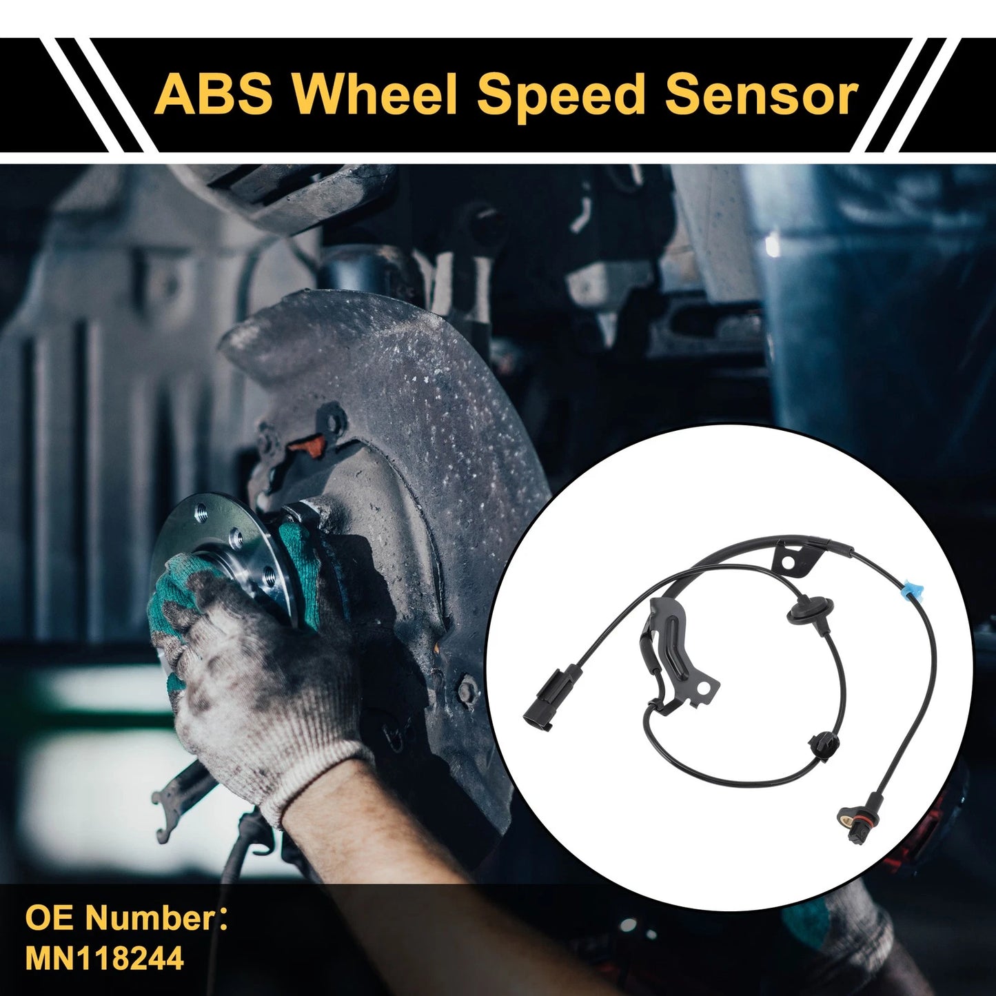 ABS Wheel Speed Sensor No.MN118244 for Mitsubishi Outlander (2003–2006)