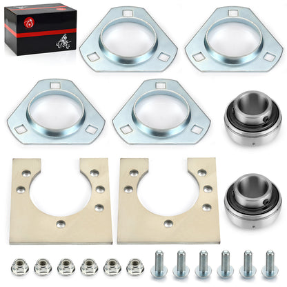 Go-Kart Live Axle Bearing Kit for Go-Kart Mini Bike (3-Hole)