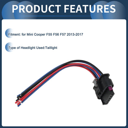 Headlight Wiring Harness Assembly No.63217361305 for Mini Cooper F55 F56 (2013–2017)