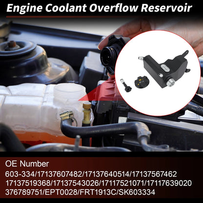 Coolant Expansion Reservoir Tank with Cap for BMW 128i 325i 328i (2008–2013) 17137607482