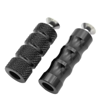 Aluminum M6 6mm Motor Foot Pegs for Motorcycle (Black)