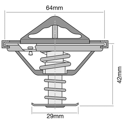 Thermostat for Mitsubishi Galant (1990–1992)