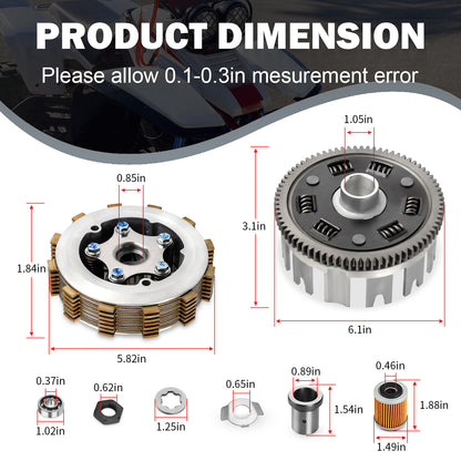 Clutch Kit Assembly for Yamaha Warrior 350 (1987–2004)