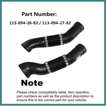 Set of 2 Air Intake Hoses for Mercedes CL500 S430 S500