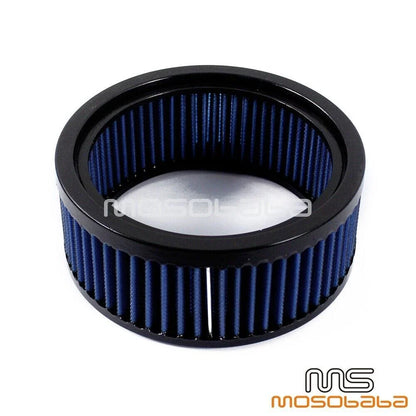 6" Round Blue Air Filter Cleaner for Harley Softail, Touring, Breakout (2012-2023)