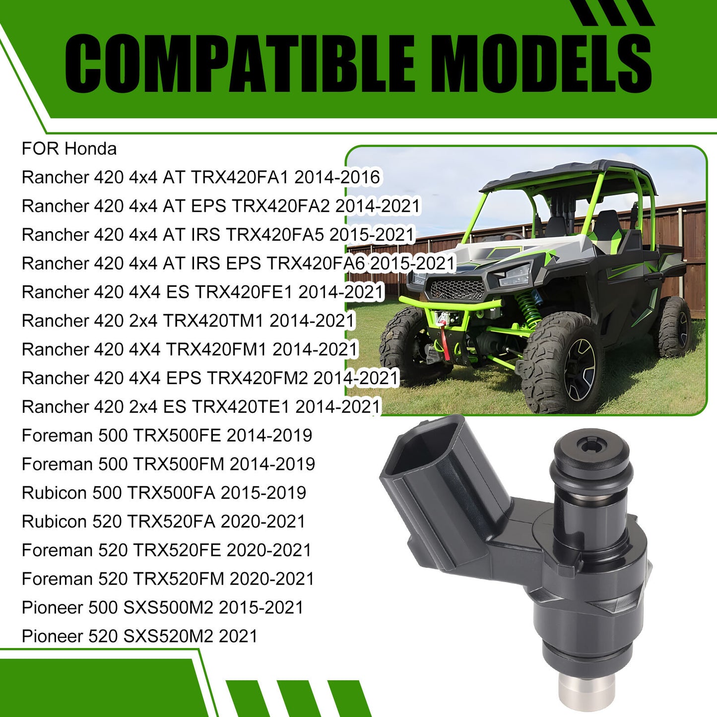 Fuel Injector for Honda Foreman Rubicon 500 TRX500 (2015–2021)