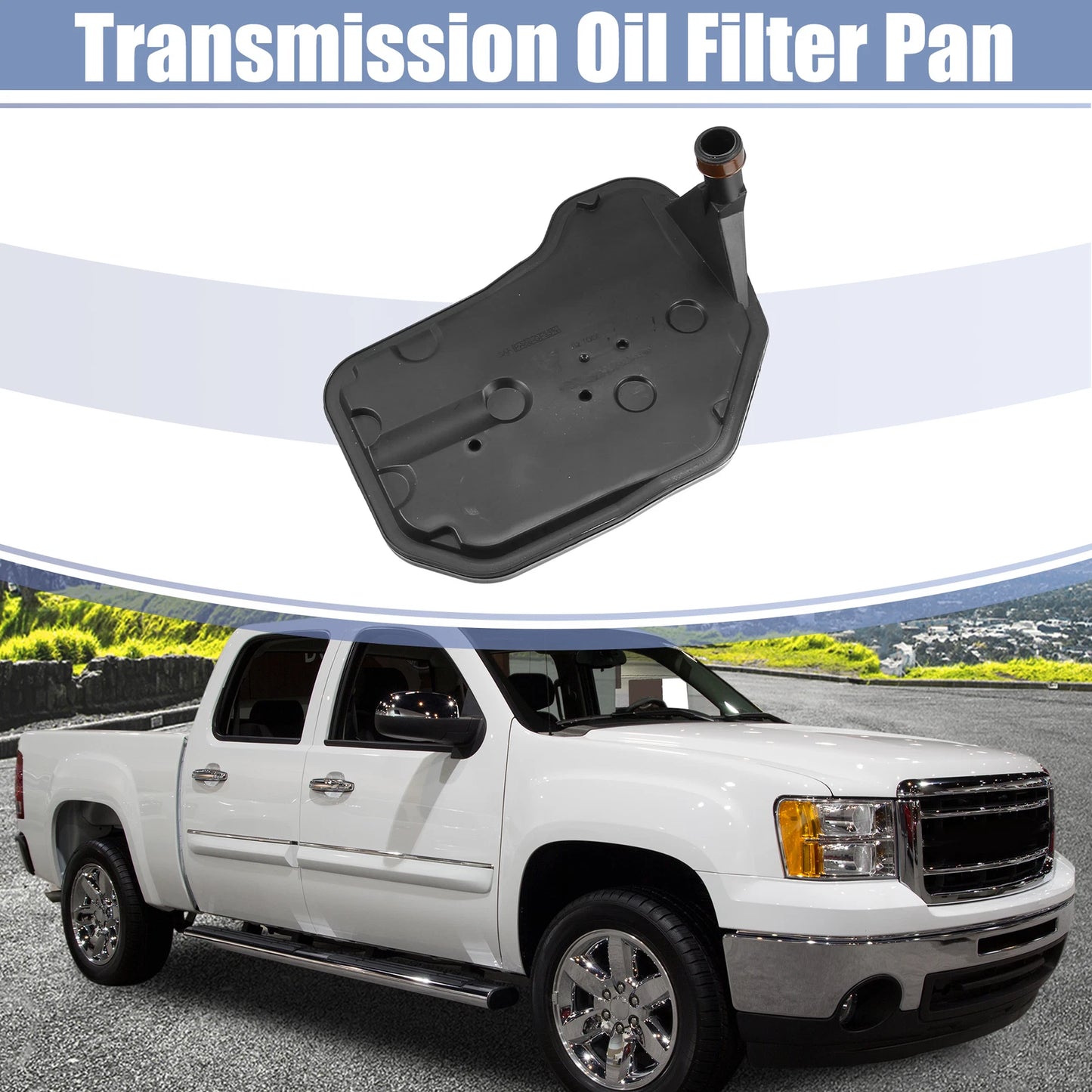 Transmission Filter Oil Pan for GMC Sierra 1500 (1999–2013) 24208576