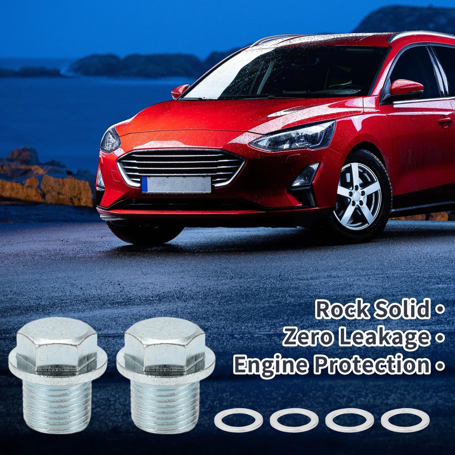Set of 1 M15x1.5 Engine Oil Drain Plug with Gasket for Car Motorcycle
