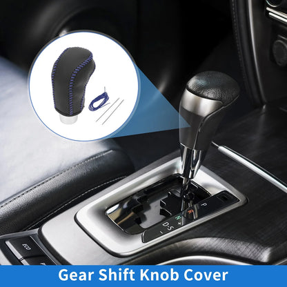 Car Gear Shift Knob Cover for Hyundai Tucson (2015-2018) - Black Blue