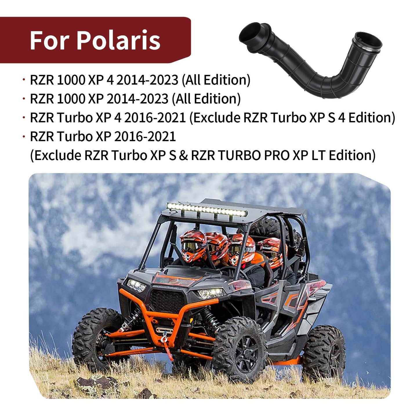 Airbox Hose for Polaris RZR 1000 (2014–2023)