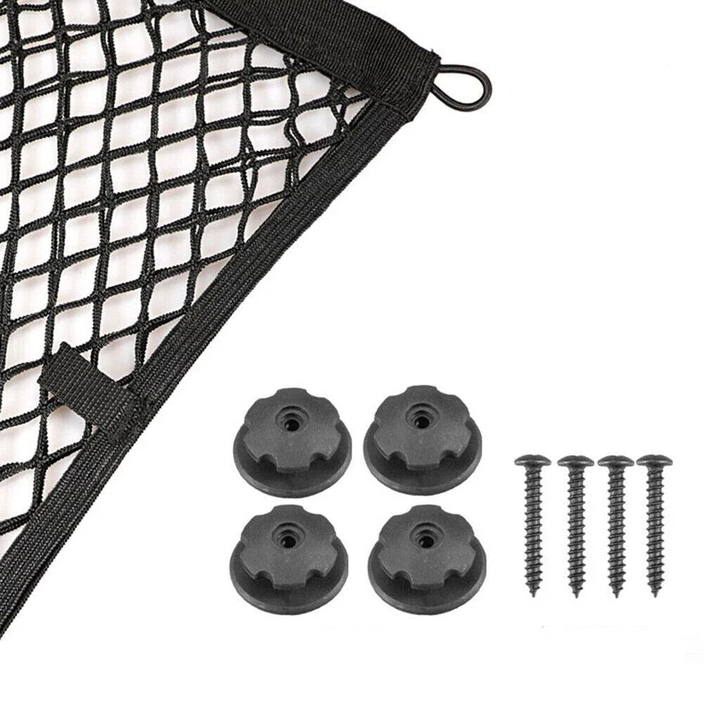 45x25cm Car Stretchable Cargo Net Pocket Trunk Side Elastic Storage Mesh Bag