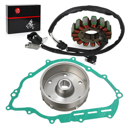 Flywheel Rotor & Stator w/ Cover Gasket for Yamaha Rhino YXR700F (2008-2013)
