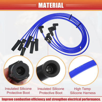 6 x Spark Plug Wire Ignition Coil Cables for Chevrolet Impala (2000-2005)