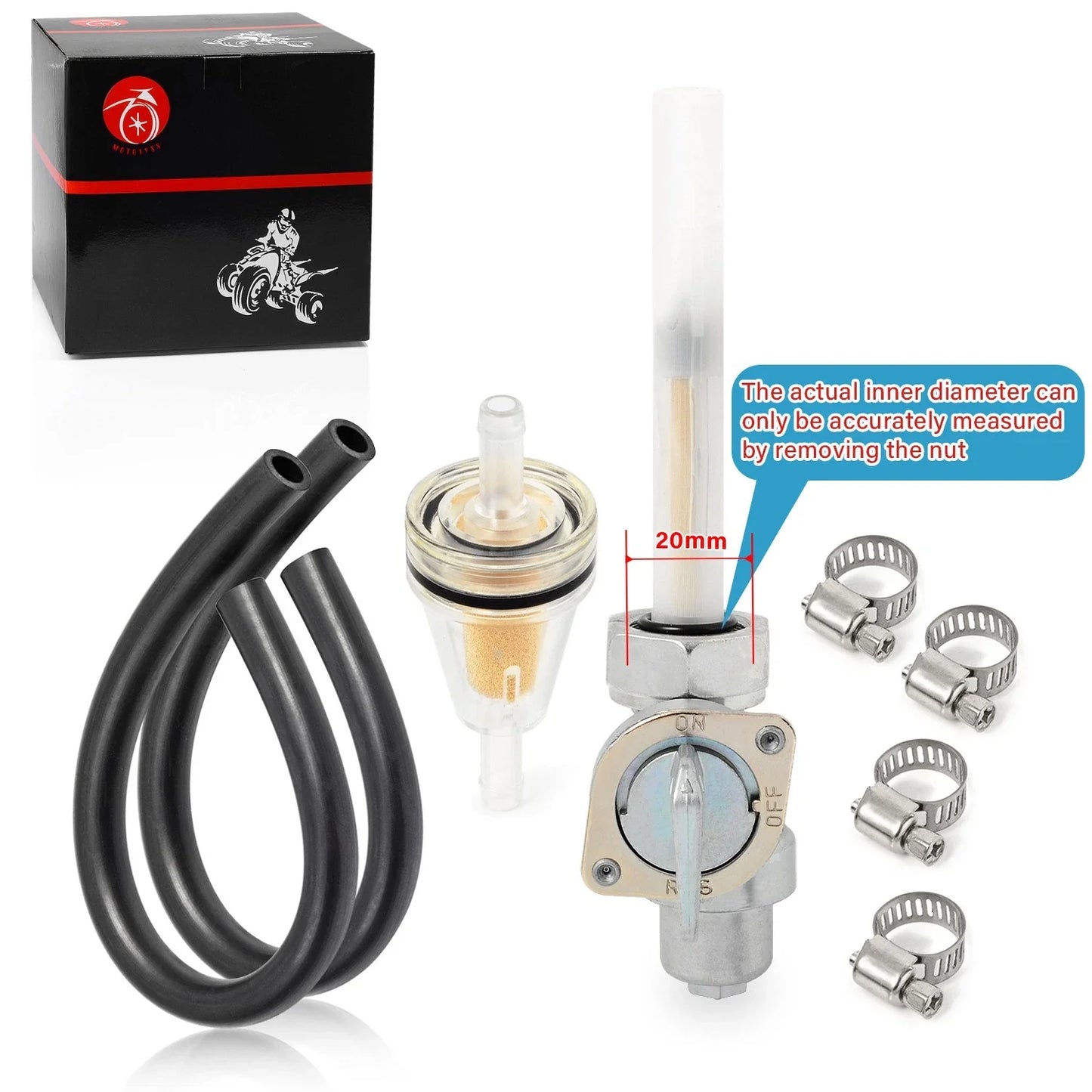 Petcock / 20mm fuel valve for Honda CB650 CB650SC CB750C CB750SC CB900C
