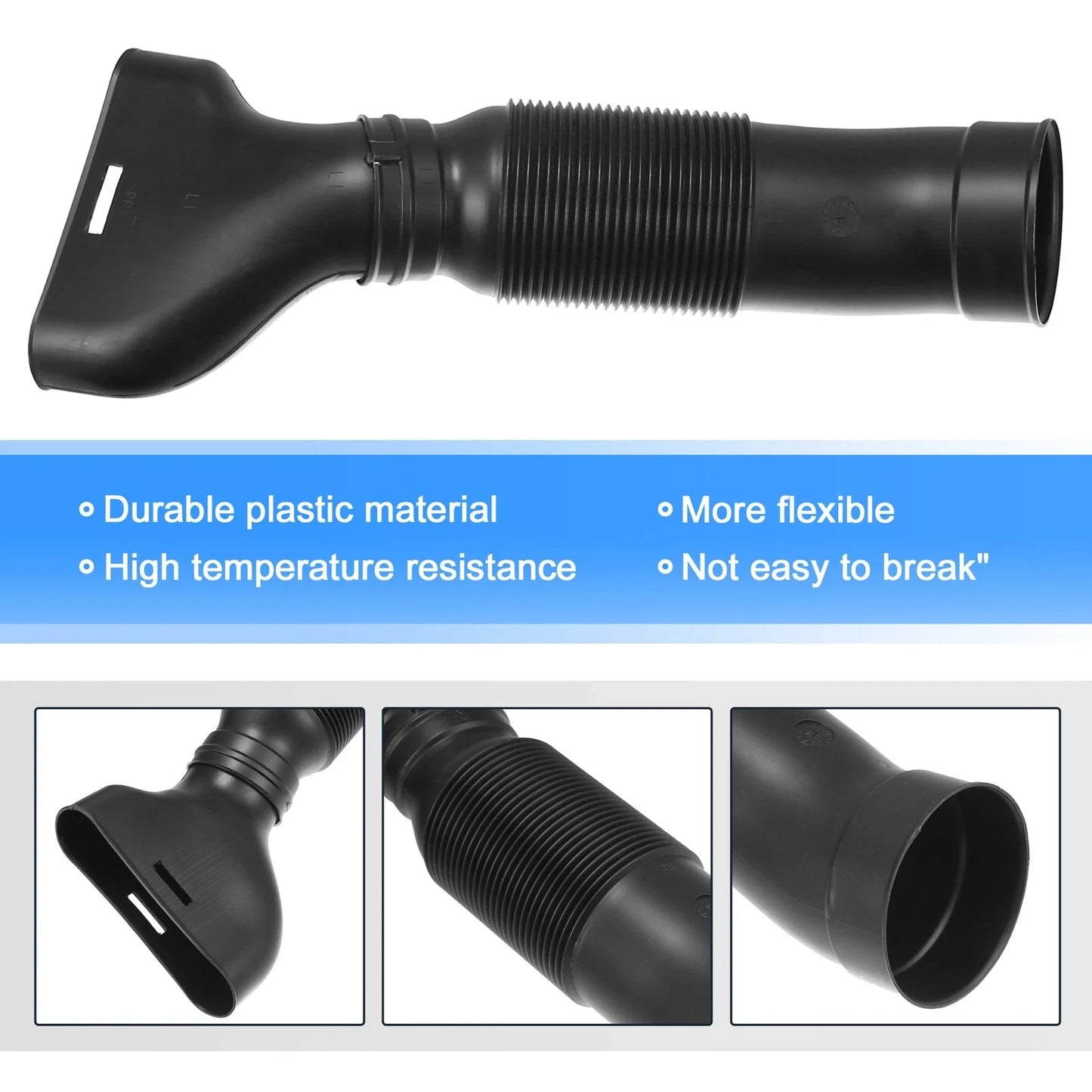 Car Air Intake Hose Tube for Mercedes-Benz C240 C320 (2001-2005) Black
