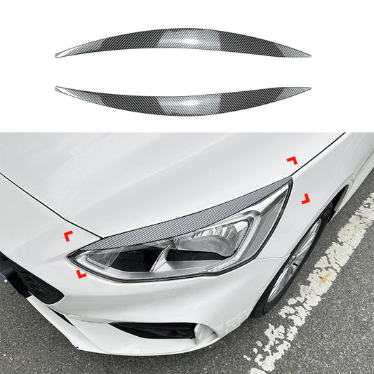 1 Pair Headlight Eyelid Trim for Ford Focus MK4 (2019-2021)