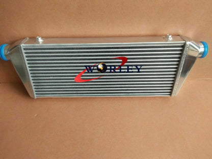 Intercooler Kit with 2.25" Piping & Blue Silicone Hose for Universal Fit (550x230x50mm)