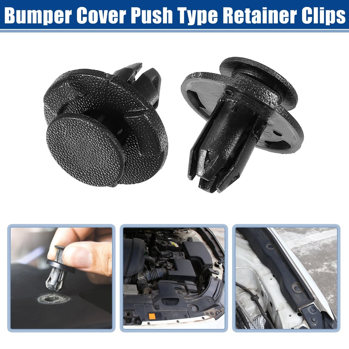 10 Pcs Bumper Cover Push Type Retainer Clips for Infiniti EX35 (2008–2013) No. 0155305933