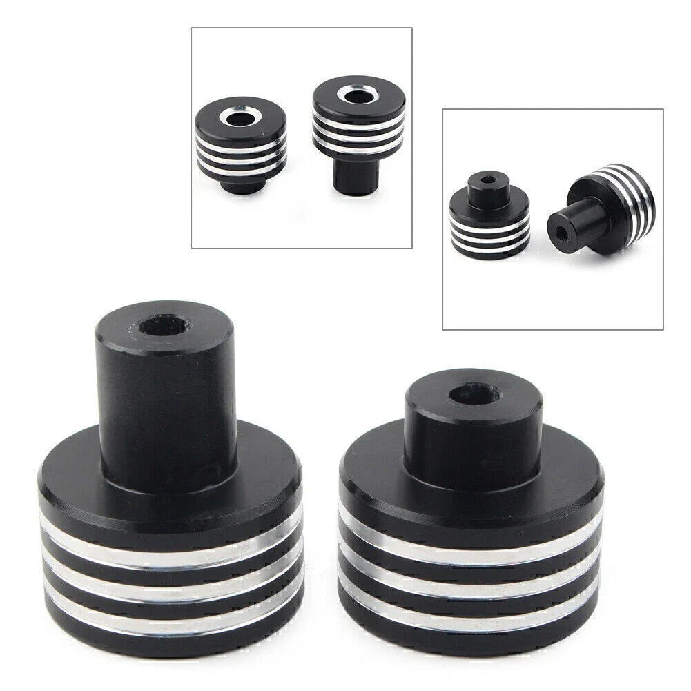Handle Bar End Plug for Honda Rebel 500 CMX500 300 CMX300 (2017-2019) Black/Silver