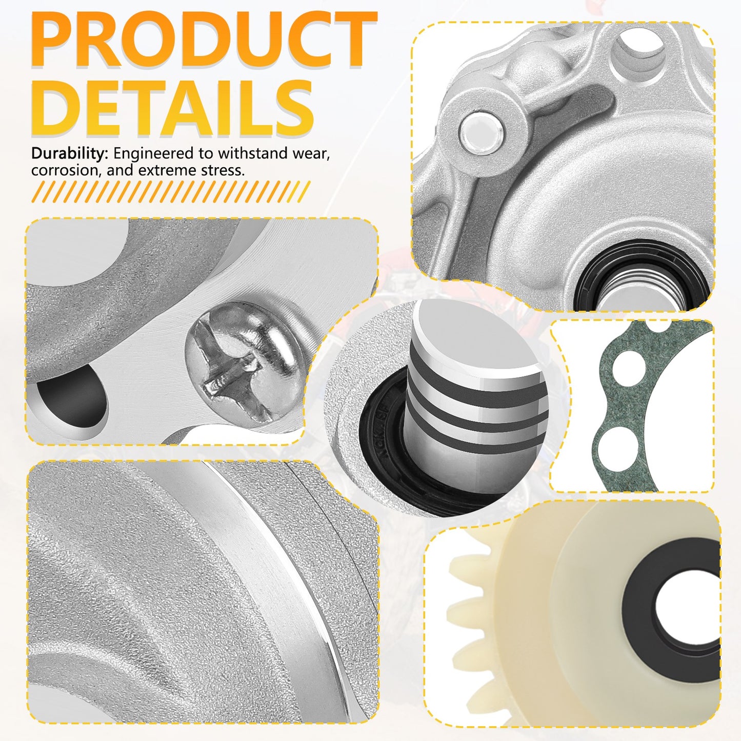 Oil Pump & Drive Gear Gasket Kit for Yamaha Raptor 660R 700 700R (2001–2008)