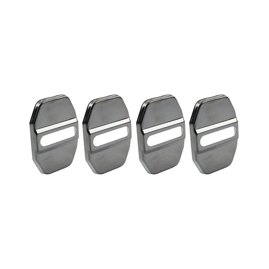 Black Door Lock Covers for BMW F40, F45, Benz C-Class, Maserati