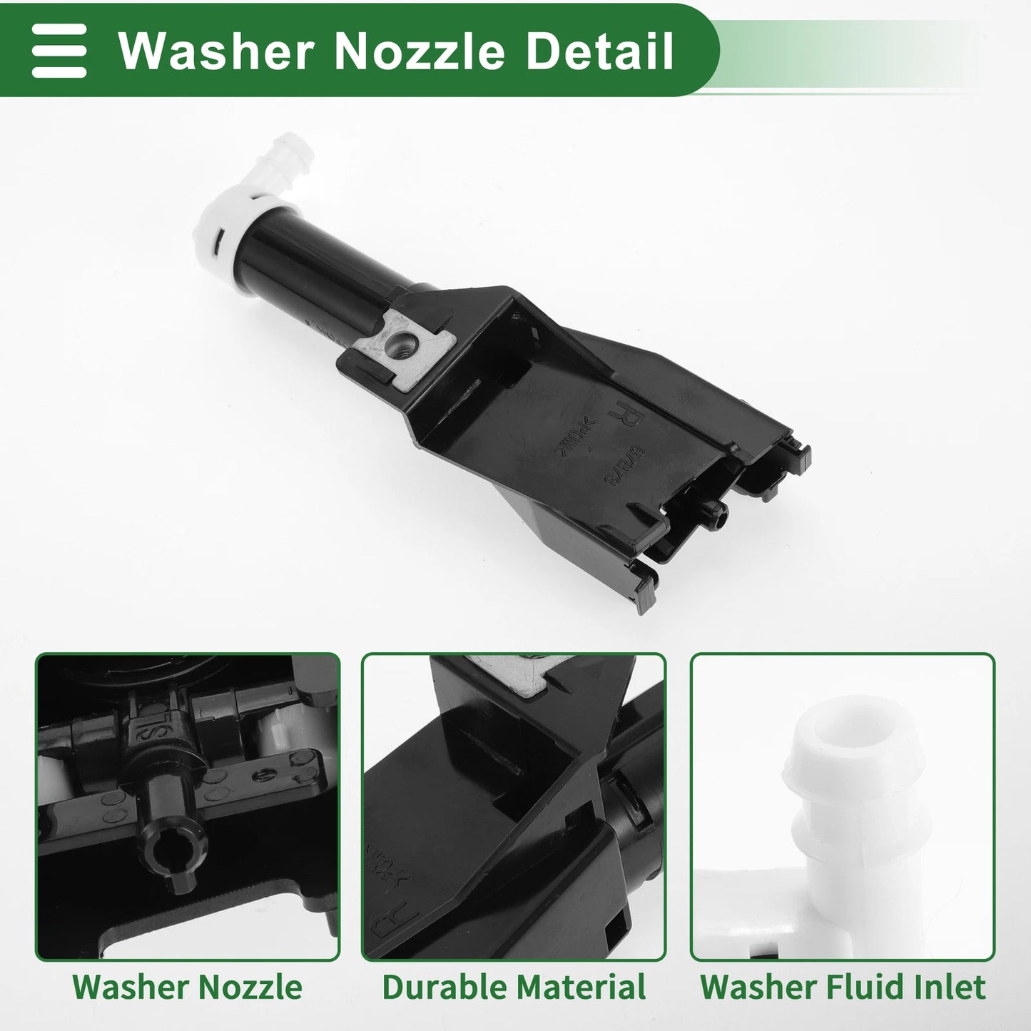 Front Passenger Side Headlight Washer Nozzle for Mitsubishi Pajero (N/A)