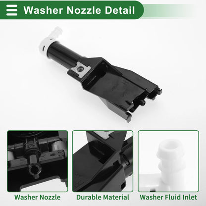 Front Passenger Side Headlight Washer Nozzle for Mitsubishi Pajero (N/A)