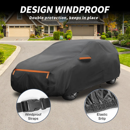 Waterproof Car Cover for Toyota Sienta (2016–2023) - Aluminum, Zipper