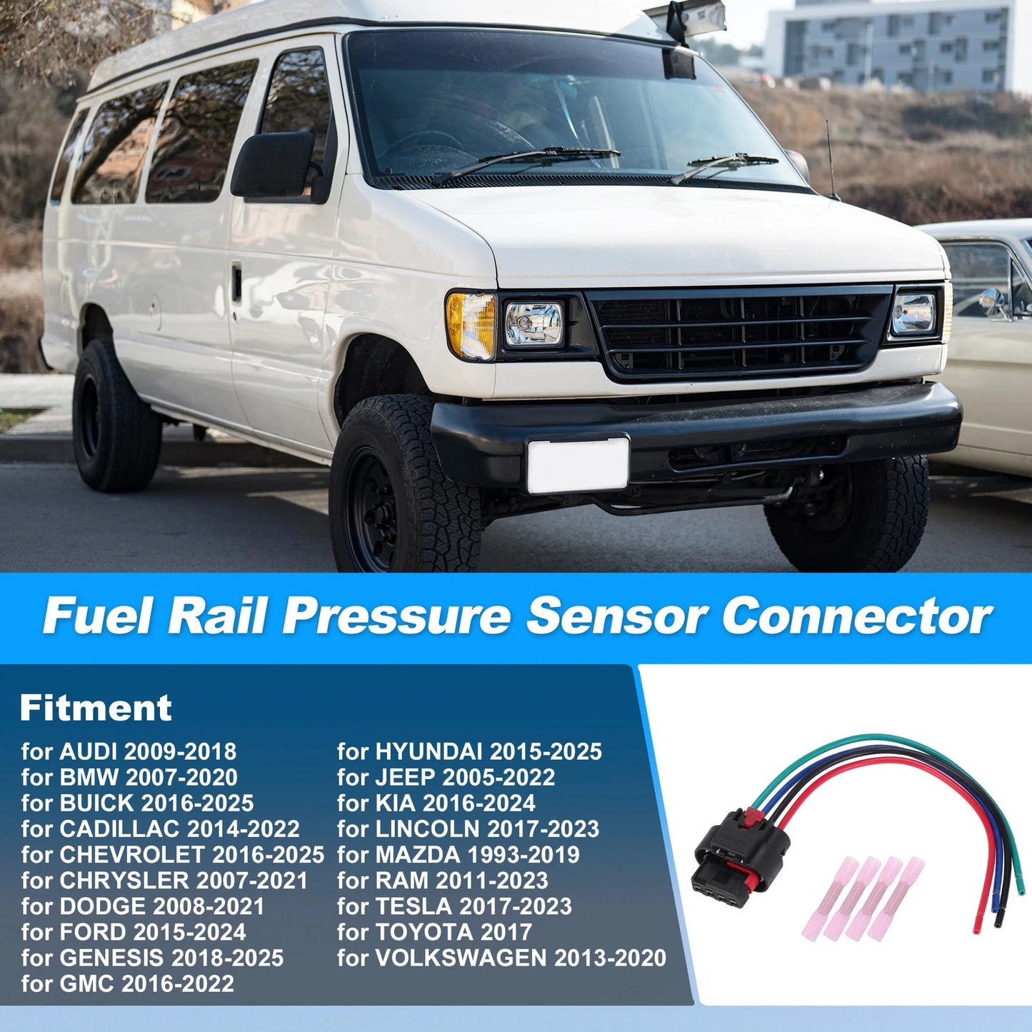 Fuel Rail Pressure Sensor Connector Pigtail for GMC L5P Duramax 6.6L (2017–2023)
