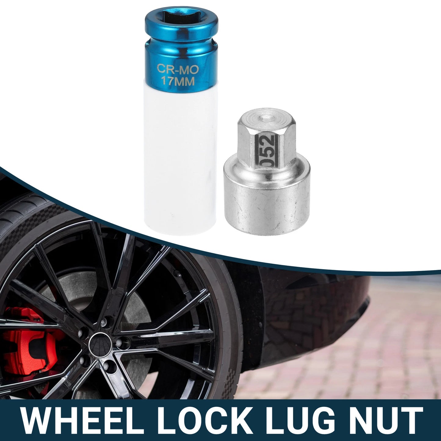Set of 1 Type 052 Wheel Lock Lug Nut for BMW